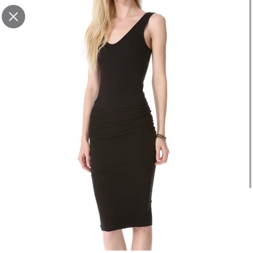 James Perse Cotton jersey smocked dress size 1